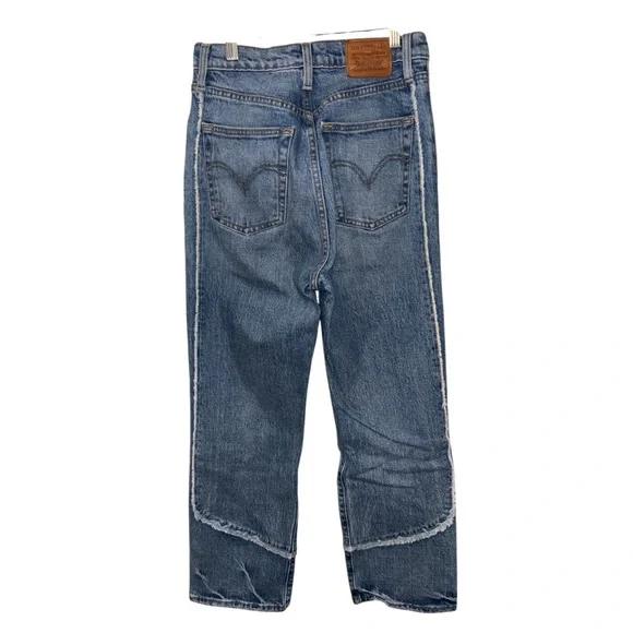 Levi's Ribcage straight Women's Blue Straight Leg Jeans - Picture 8 of 13